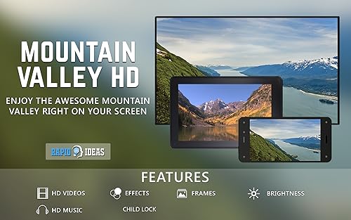mountain valley HD grátis - decore seu quarto com belas paisagens em sua TV HDR 4K, TV 8K e disposit