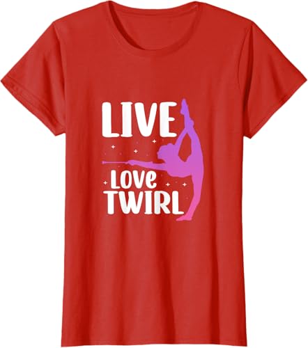 Miniatura 38 de Twirl Baton Twirling Twirler Majorettes T-Shirt Black,Navy Blue,Asphalt Grey,Baby Blue,Cranberry Red,Red,Kelly Green,Brown,Olive Green,Dark Heather