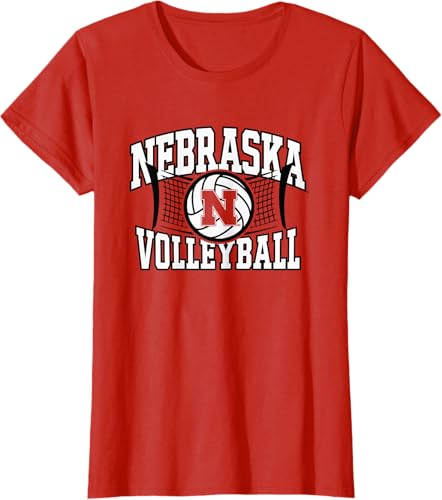 Miniatura 4 de Camiseta Nebraska Cornhuskers Voleibol Spike Rojo, Rojo -