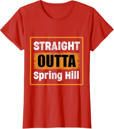 Miniatura 9 de Straight Outta Spring Hill Tennessee USA Vintage Humor T-Shirt Black,Navy Blue,Asphalt Grey,Slate Grey,Cranberry Red,Red,Kelly Green,Brown,Olive
