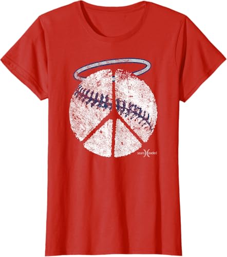 Miniatura 9 de Vintage Angel Peace Baseball Shirt Navy Blue,Red