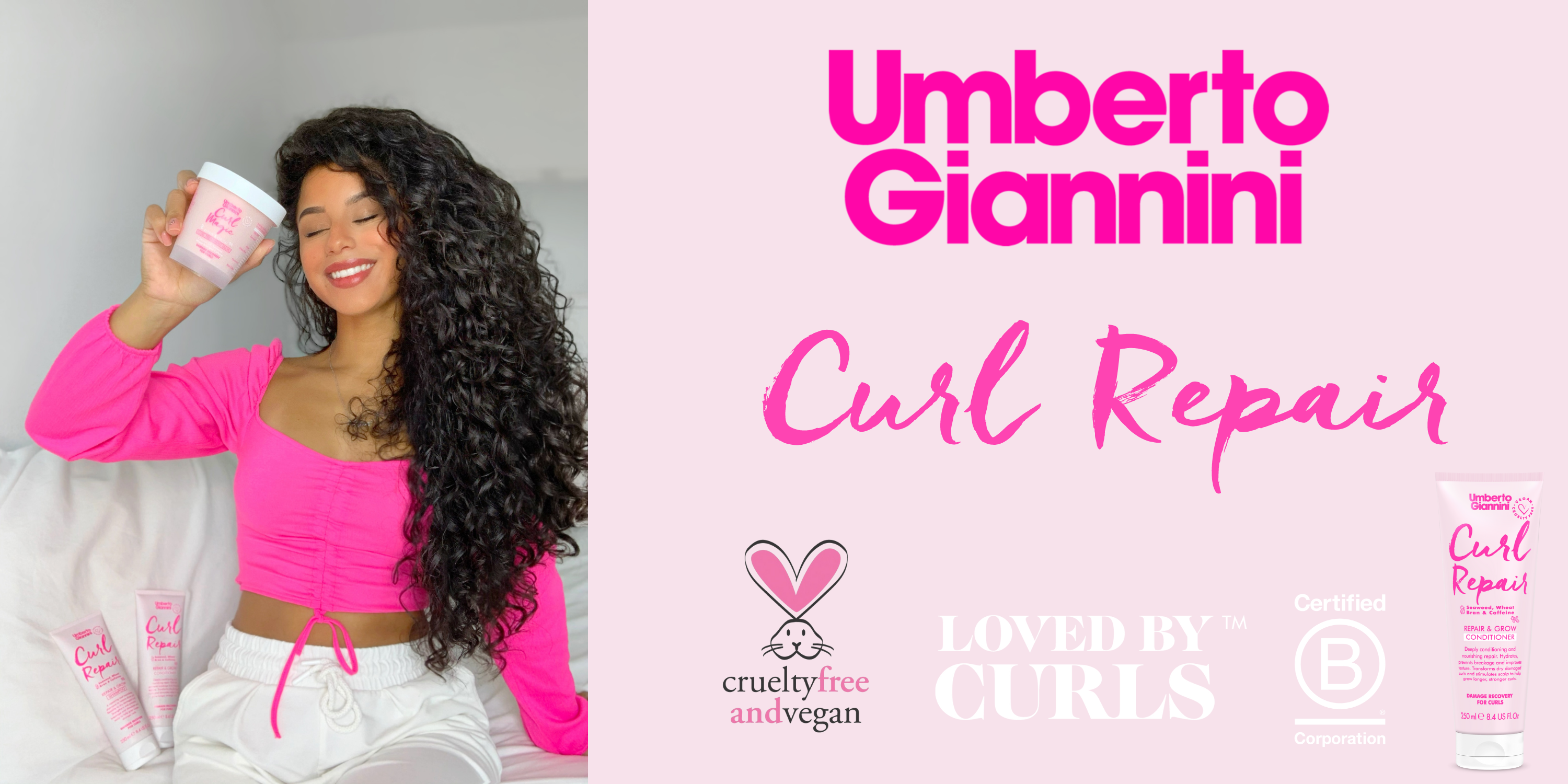 Umberto Giannini 60 Second Curls 1 Minute Detangling Moisture Mask