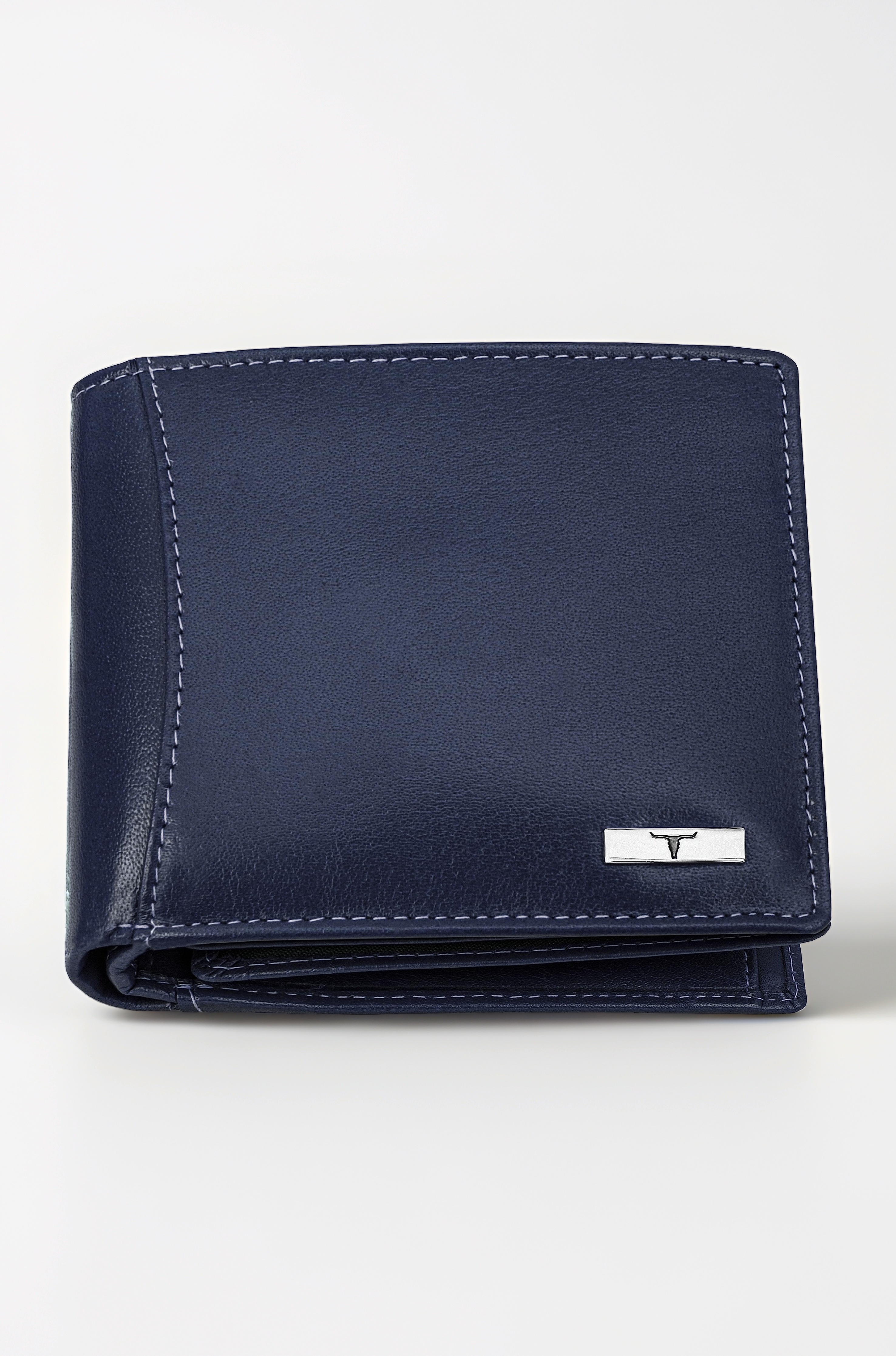 Oliver Aniline Blue Leather Wallet for Men