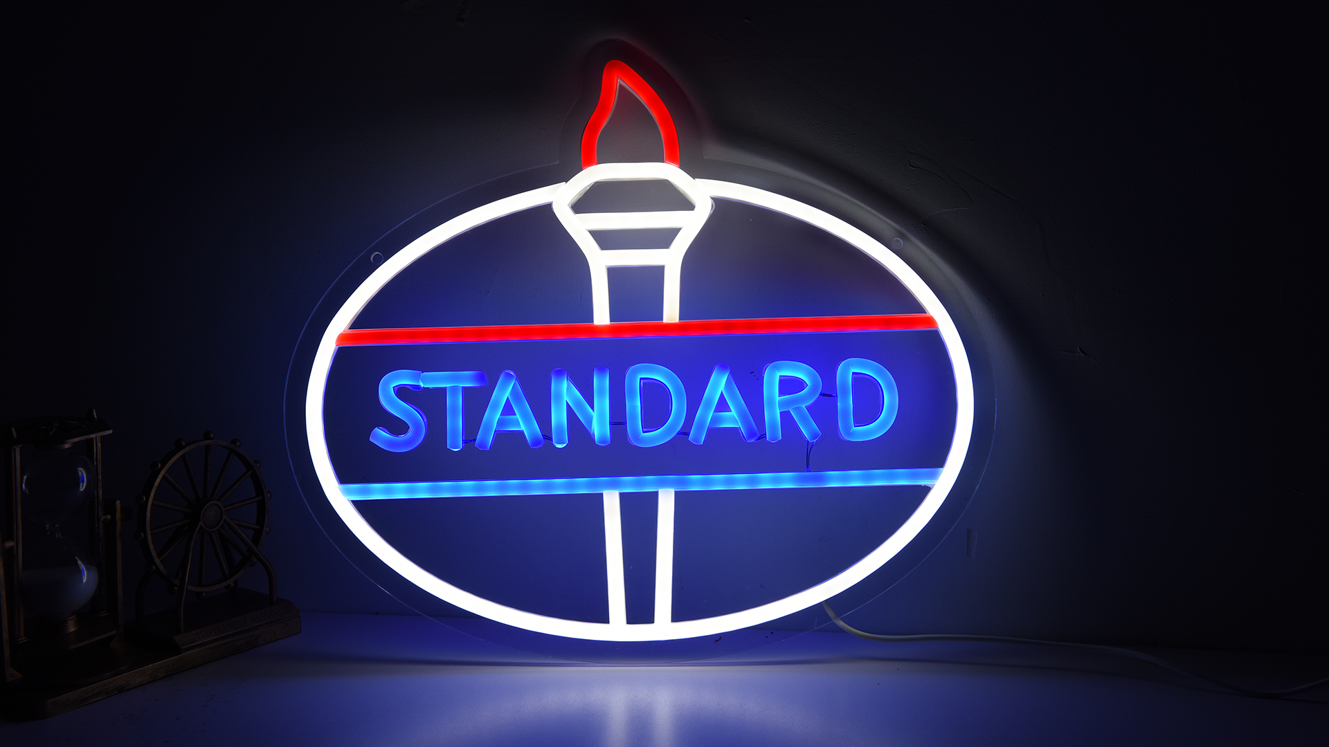 ネオン看板☆ビックジョーン Brineon 76 Gasoline Neon Sign for Gas Station Personalized Led