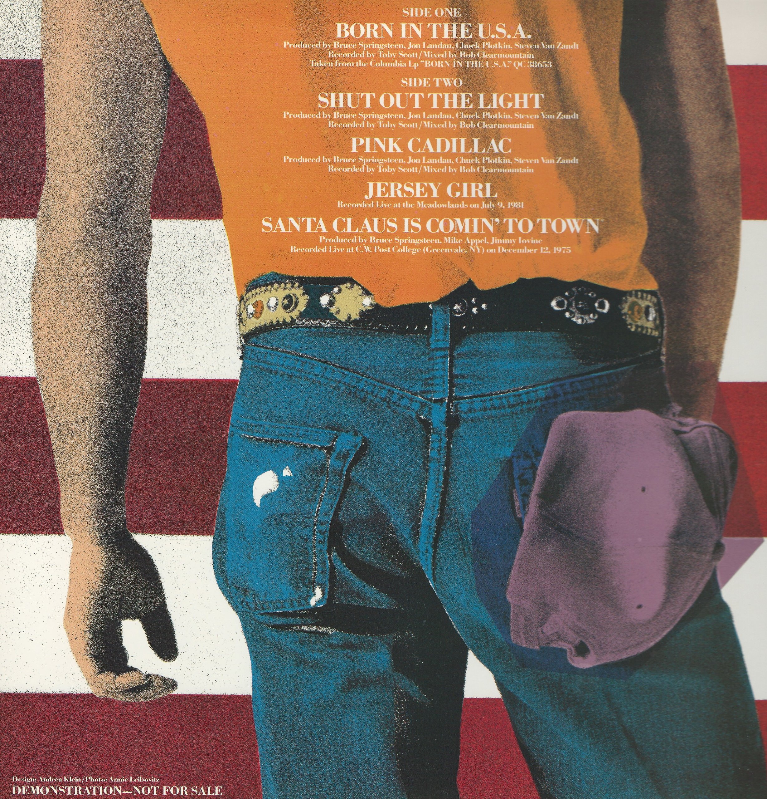 'Born in the U.S.A., 5 Song 12 vinile, Promo, 1981 Columbia Records