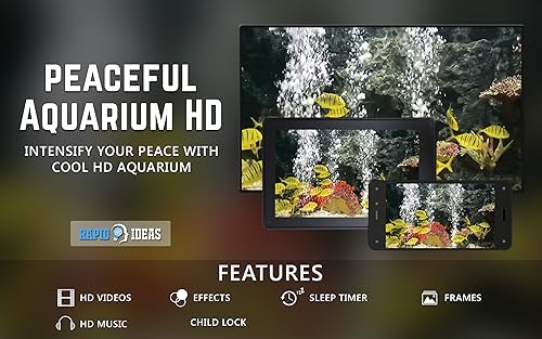 aquário pacífico gratuito HD - decore seu quarto com um belo aquário de vida marinha na sua TV HDR 4