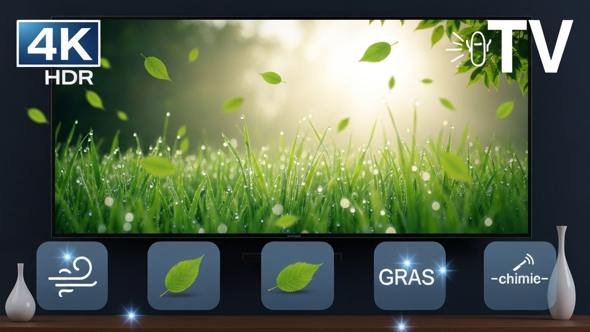 Calm Screen Deep Calm Collection 4K – Wind, Leaves, Meadow & Spa Chimes TV ...