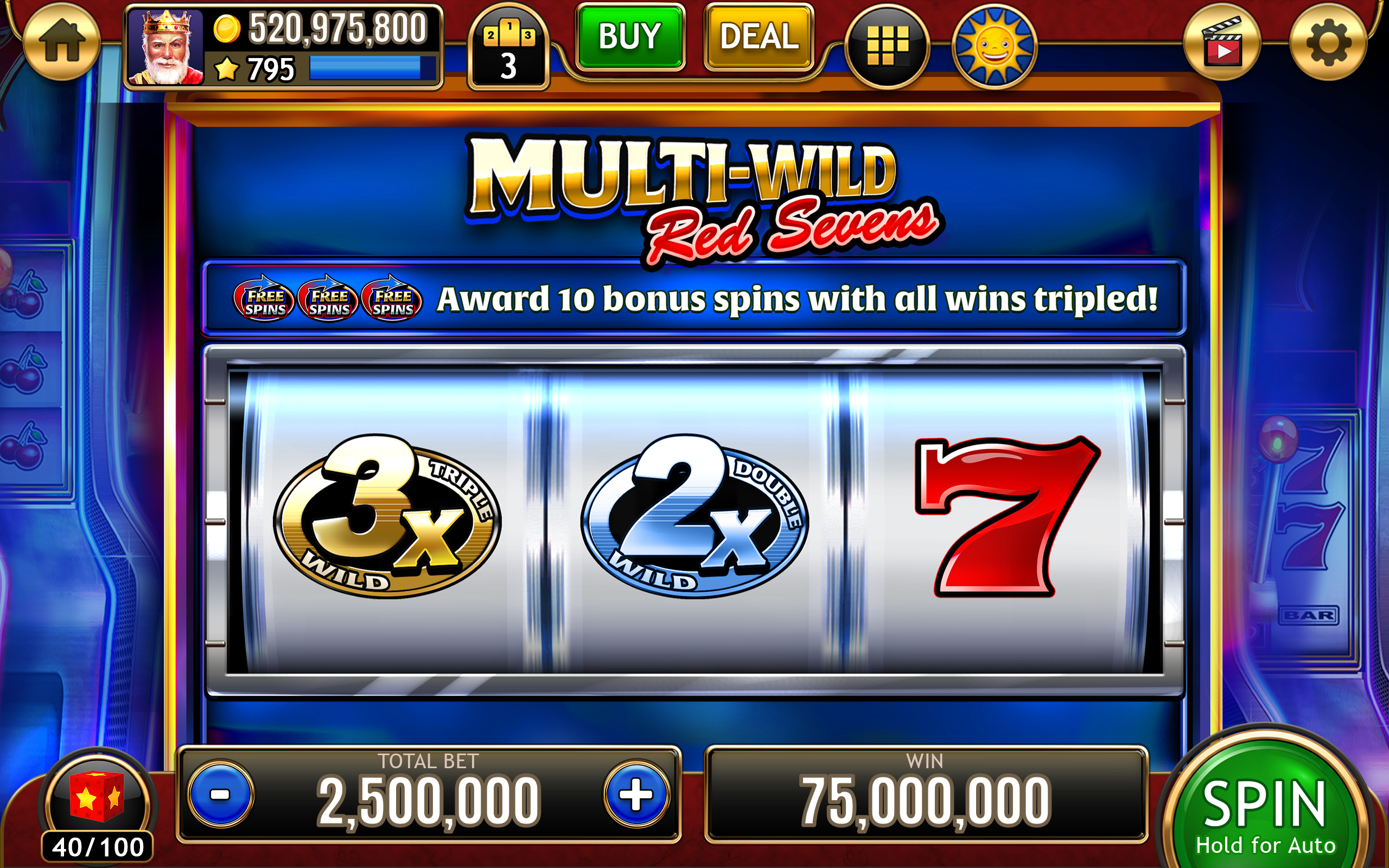 777 Classic Slots Las Vegas Casino: フリー スロットゲーム - ラスベガスカジノ!-Amazonアプリストアのアプリ