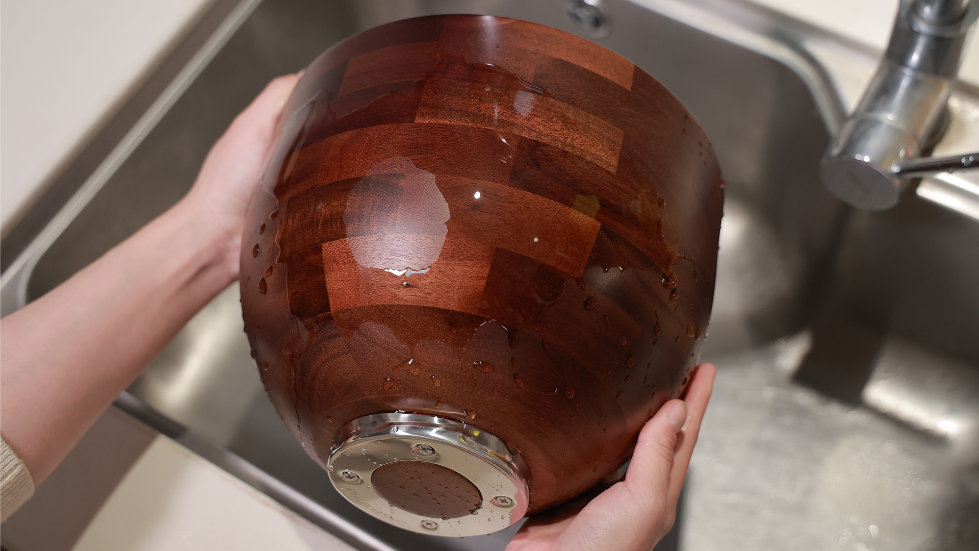 Tazón de Mezcla de Madera Acacia 5 Qt Elnilata miniatura 7