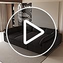 Cloud Modular Sectional Sofa Couch,120.45" V Shaped Convertible Couches for Living Room,Minimalist Deep Sofa Couches,Sofa Covers Washable&Replaceable