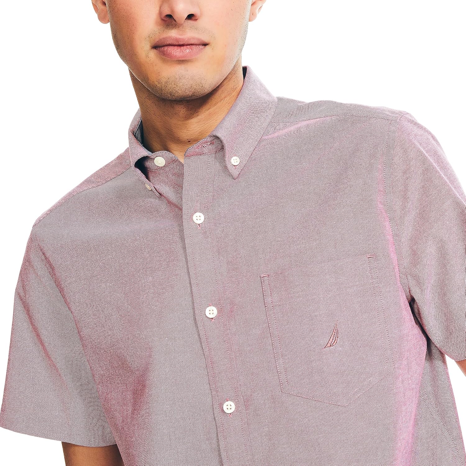Nautica Men's Short-Sleeve Oxford Shirt