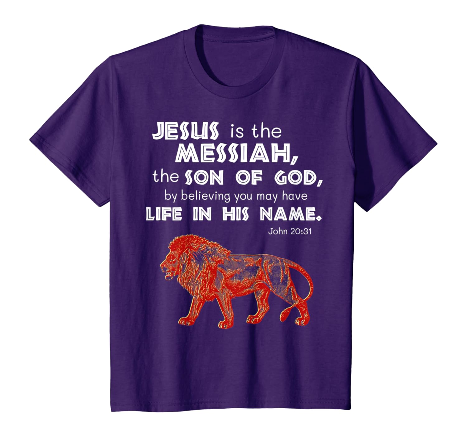 Amazon Com John 20 31 Wild Vbs Jesus Messiah T Shirt Clothing
