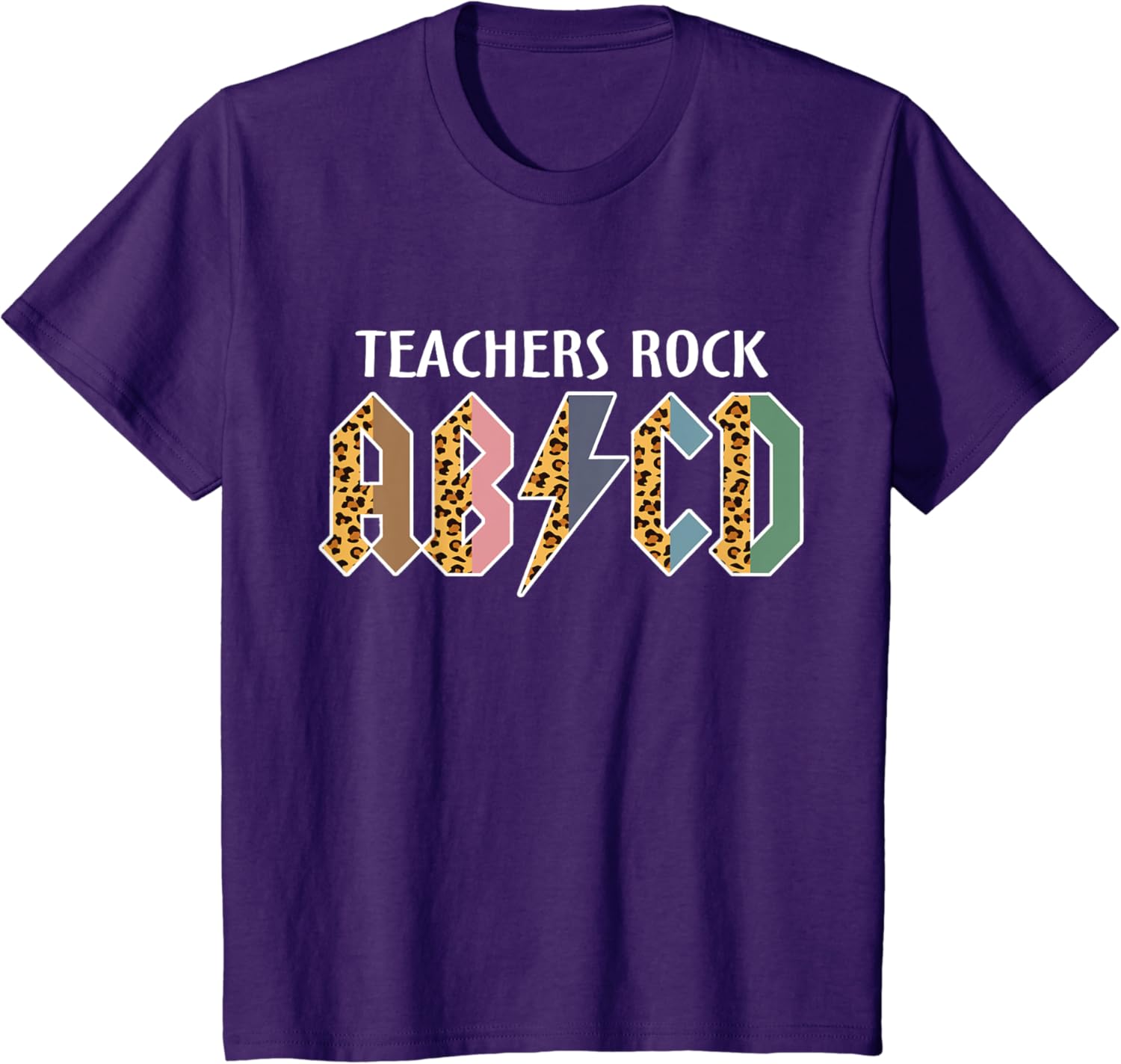 Funny Teacher ABCD Rocks Back To School Teachers Rock ABCD T-Shirt