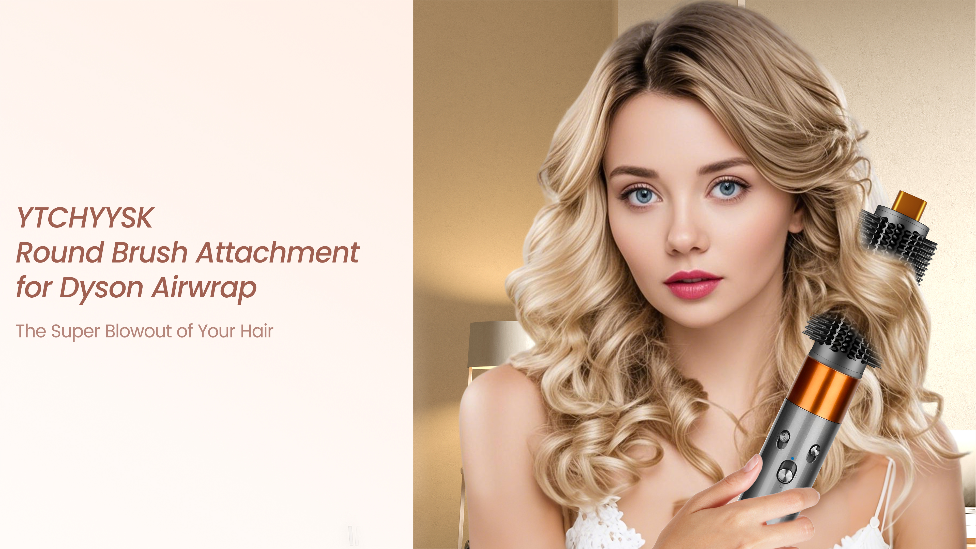 Amazon.com : YTCHYYSK Round Volumizing Brush Attachment for Dyson