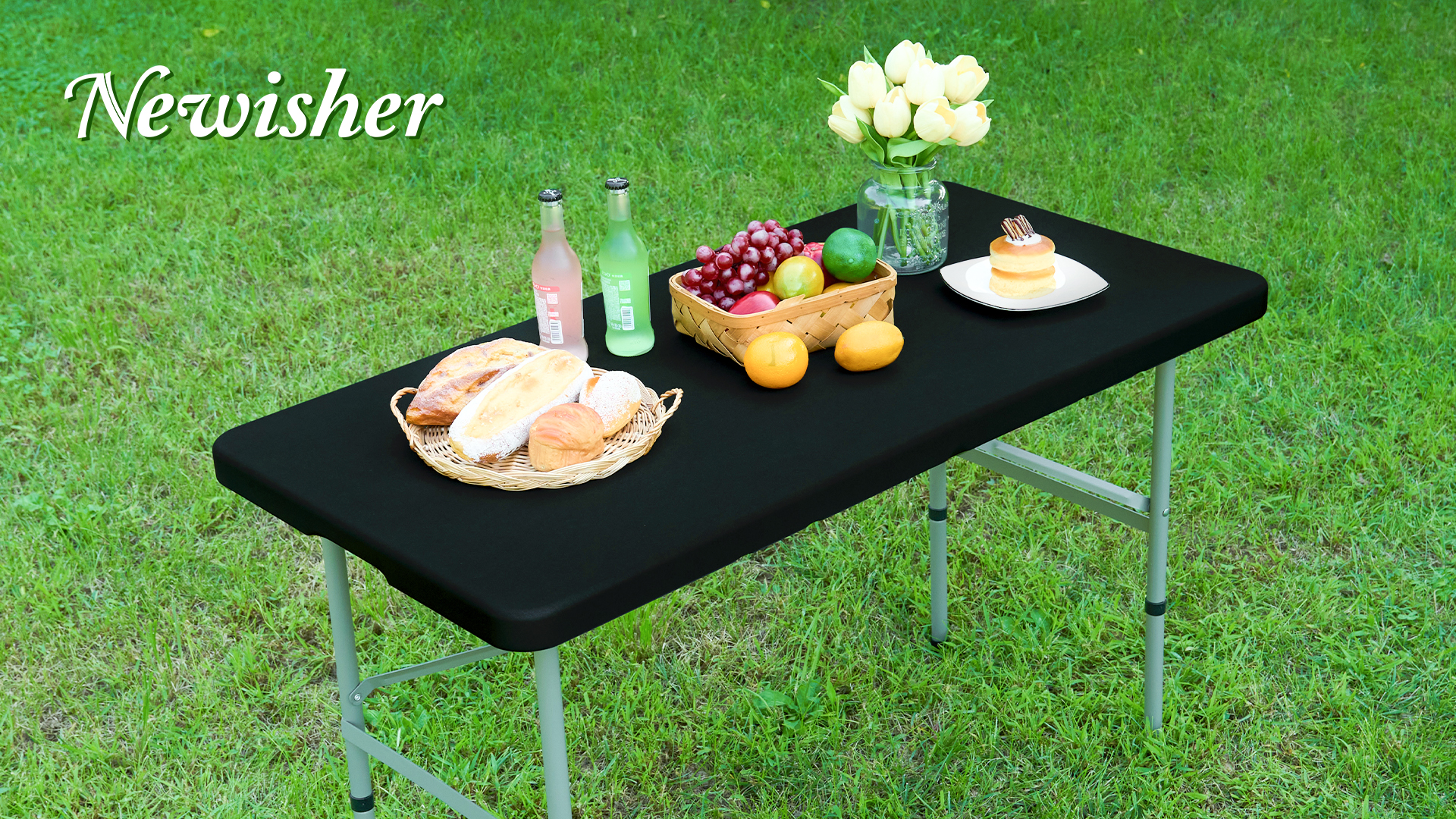 Amazon.com: NEWISHER Fitted Rectangle Tablecloth 20 x 30 Inch