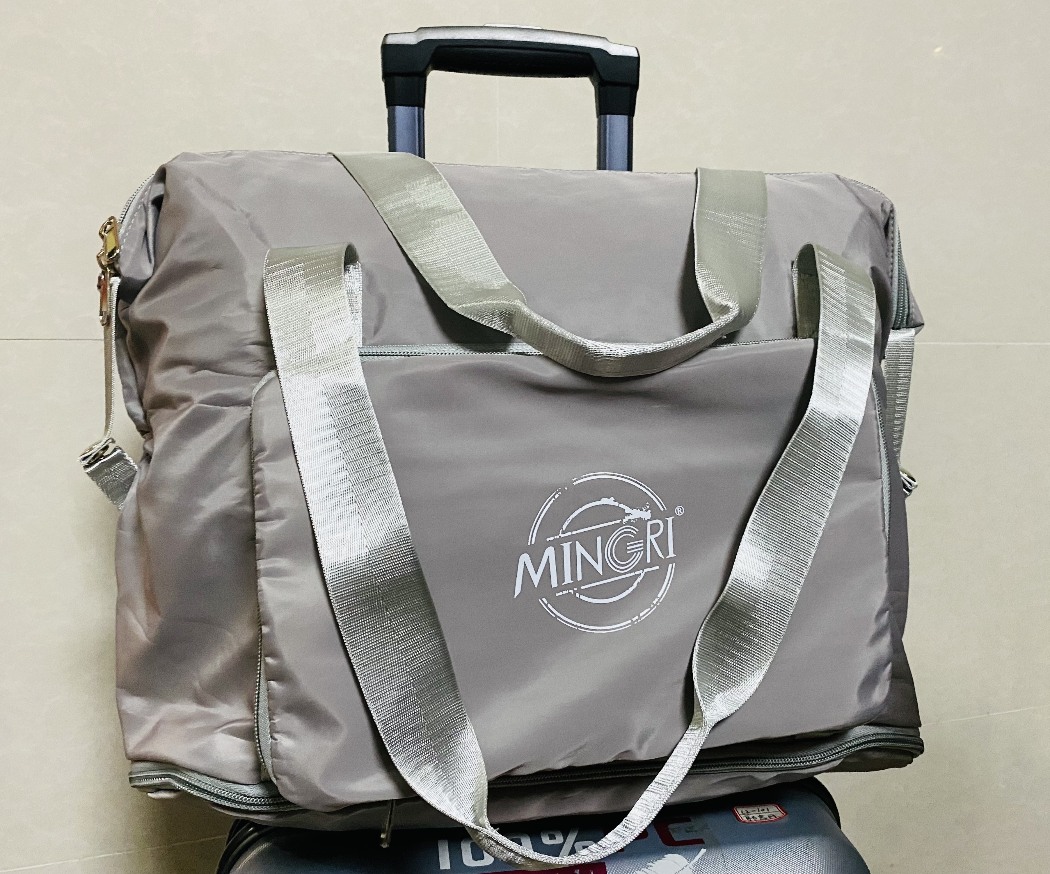 Watch MINGRI Folding Travel Duffel Bag, Waterproof Foldable Travel