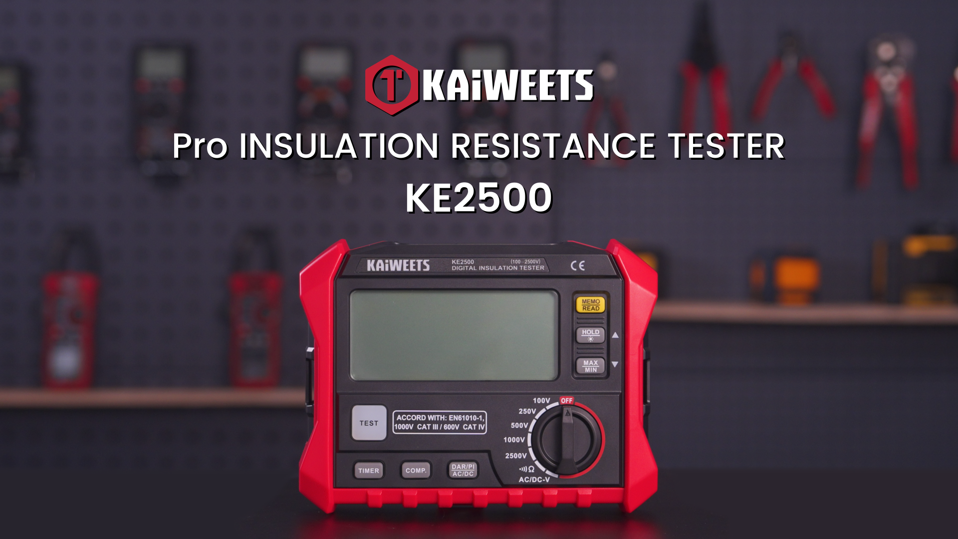 KAIWEETS Insulation Resistance Tester, Up to 200GΩ, Pro