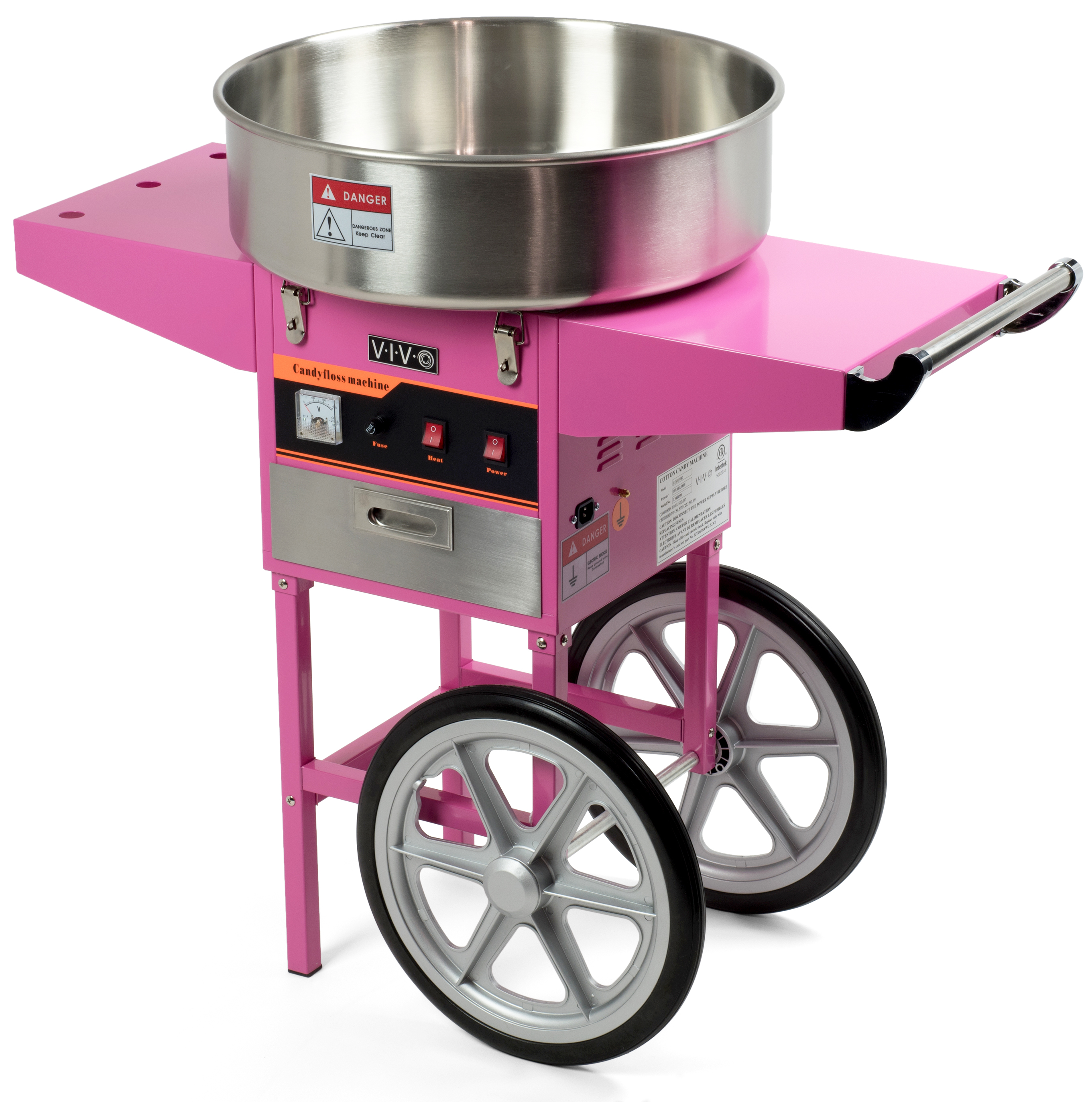 Amazon.com: VIVO Pink 1030W Electric Cotton Candy Machine Cart
