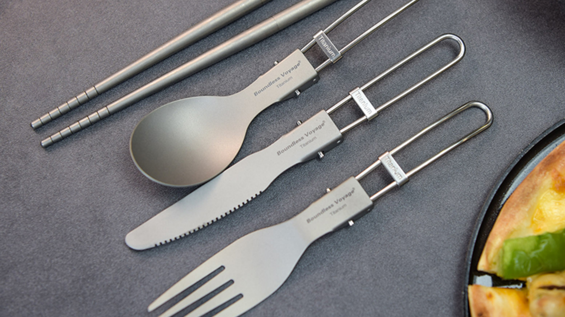 Amazon.co.jp: Boundless Voyage チタン スプーン フォーク 折りたたみ