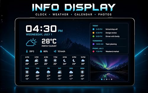 Standalone Info Display: Horloge, Météo & Photos – vue 2
