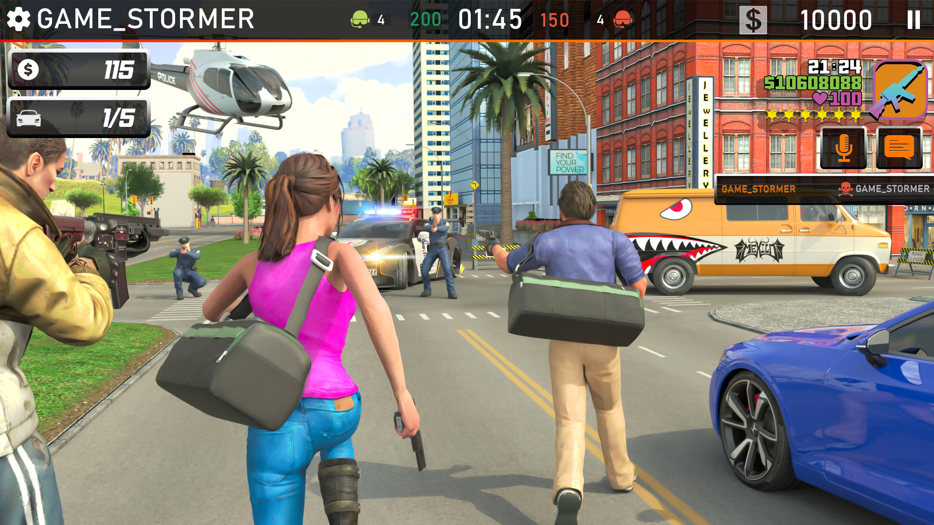 Real Open World Gangster life Crime City Simulator Dog GT Urban