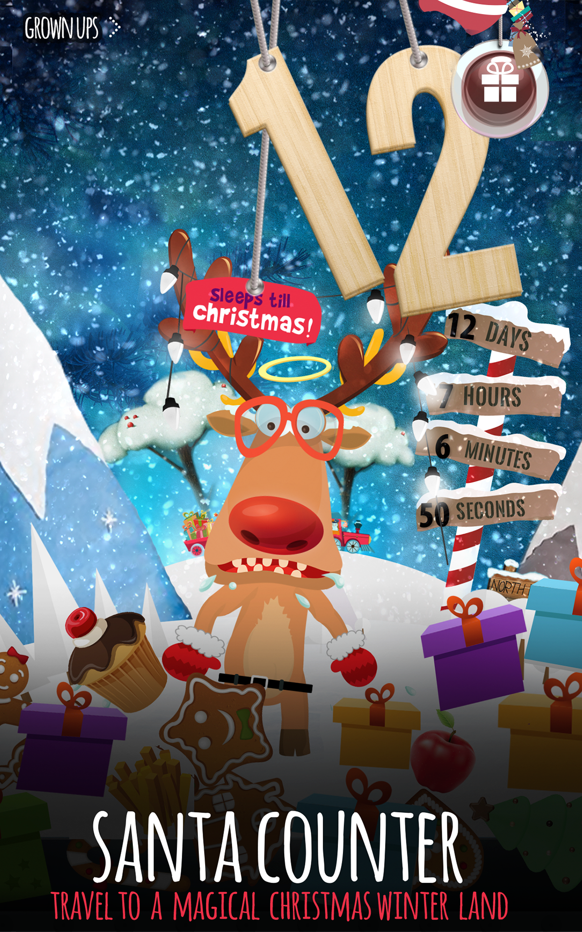 Santa Christmas Countdown - A magical frozen winter land - App on ...