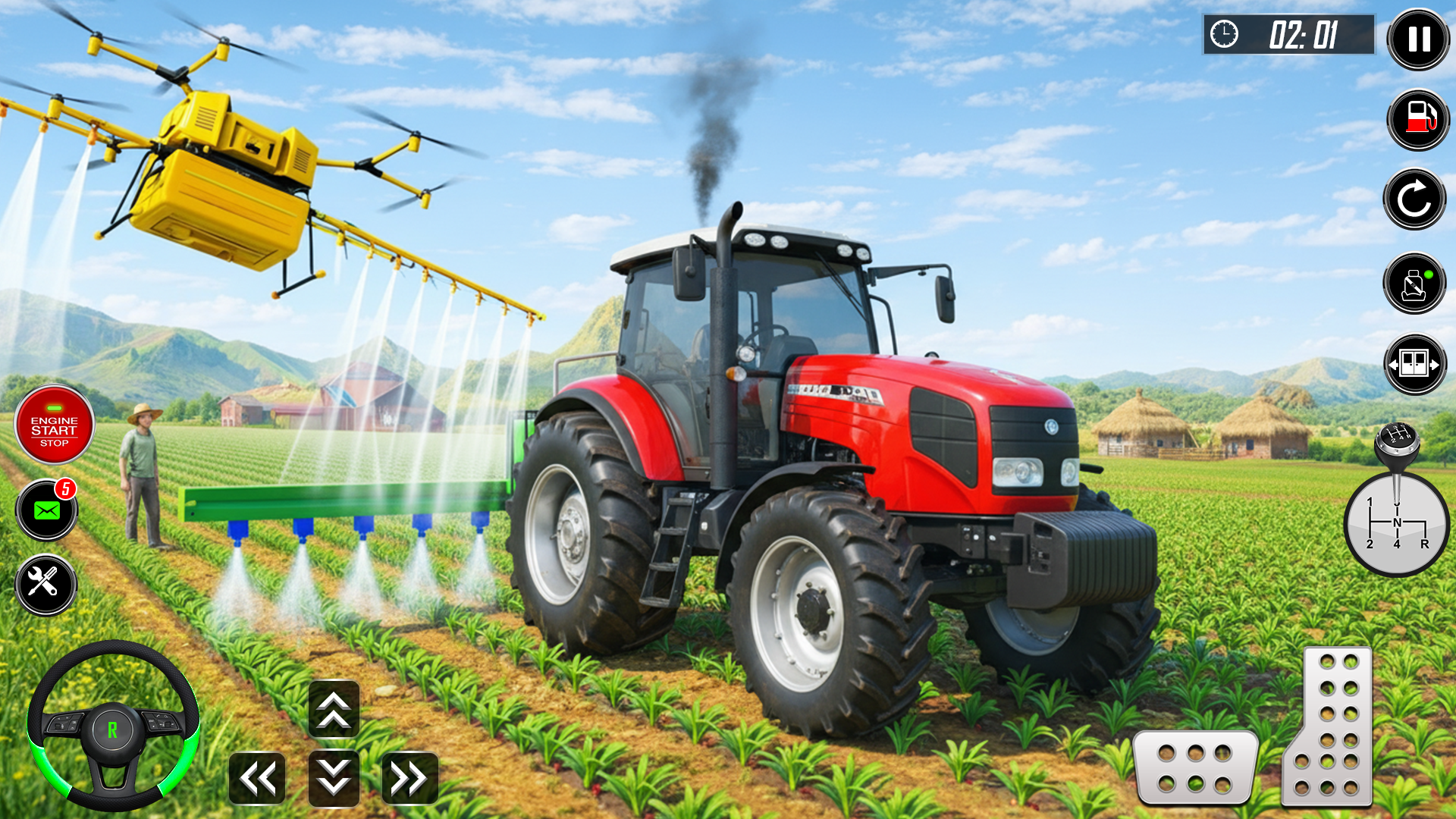 Farming Simulator Games: Big Tractor farming USA Harvesting Simulator ...