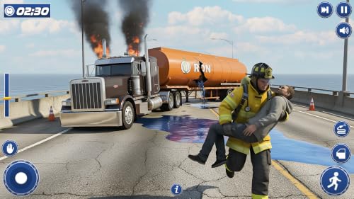 Simulateur de conduite de camion de pompiers et de sauvetage, jeux 3D pour enfants (2026) – vue 4