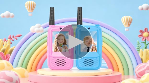 Talkie-Walkie Vidéo pour Enfants (Pack de 2) - Rechargeable, Étanche Talkie-Walkie Vidéo pour Enfants (Pack de 2) - Rechargeable, Étanche