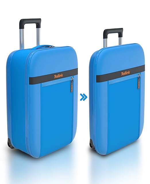 ROLLINK Flex Aura Premium Collapsible Suitcase - Fully Collapsible