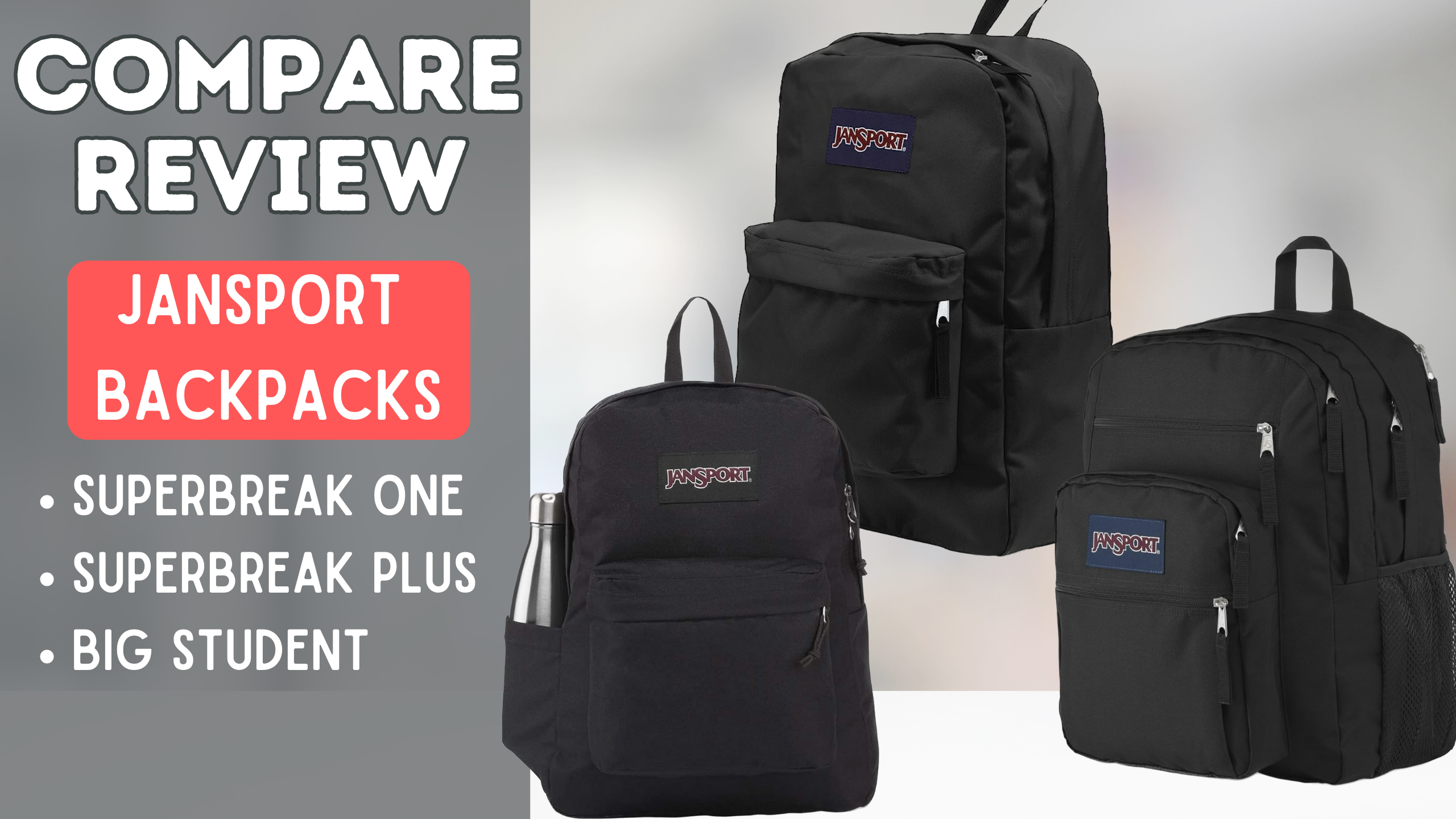 Watch Watch Comparison of 3 Popular JanSport Backpacks Before Buying on Amazon Live