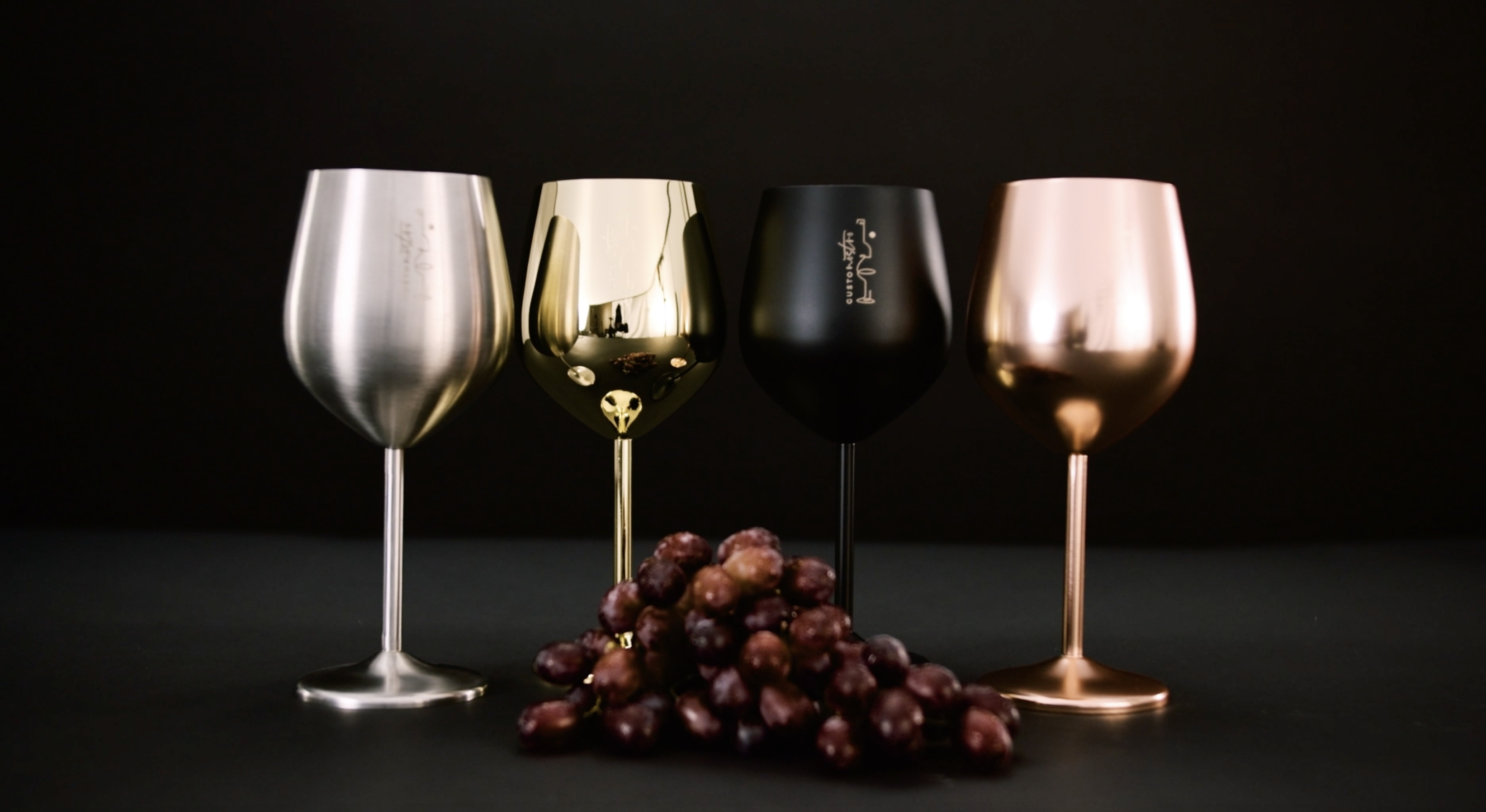 DEAYOU Weingläser Aus Edelstahl – 2 Stück, 480 Ml, Roségold, Bruchsicher Für Drinnen & Draußen