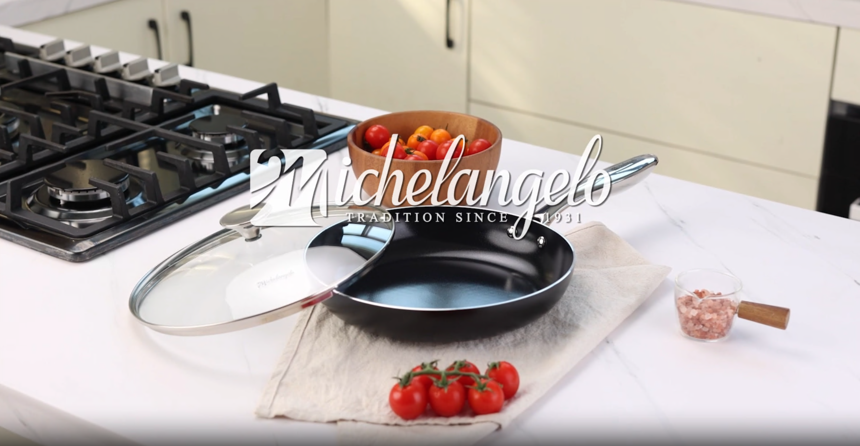 Amazon.com: MICHELANGELO 14 Inch Nonstick Frying Pan with Lid