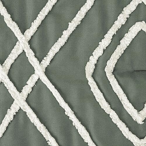 Miniatura 4 de Sweet Jojo Designs Juego de ropa de cama para cuna de bebé, color verde oscuro, boho, flecha, niño, niña, género, neutro, manta para habitación de