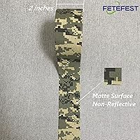 Vista 2 de Cinta de camuflaje adhesiva sin residuos, no reflectante de 5 cm por 27 metros con varios patrones de camuflaje