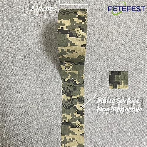 Miniatura 2 de Cinta de camuflaje adhesiva sin residuos, no reflectante de 5 cm por 27 metros con varios patrones de camuflaje