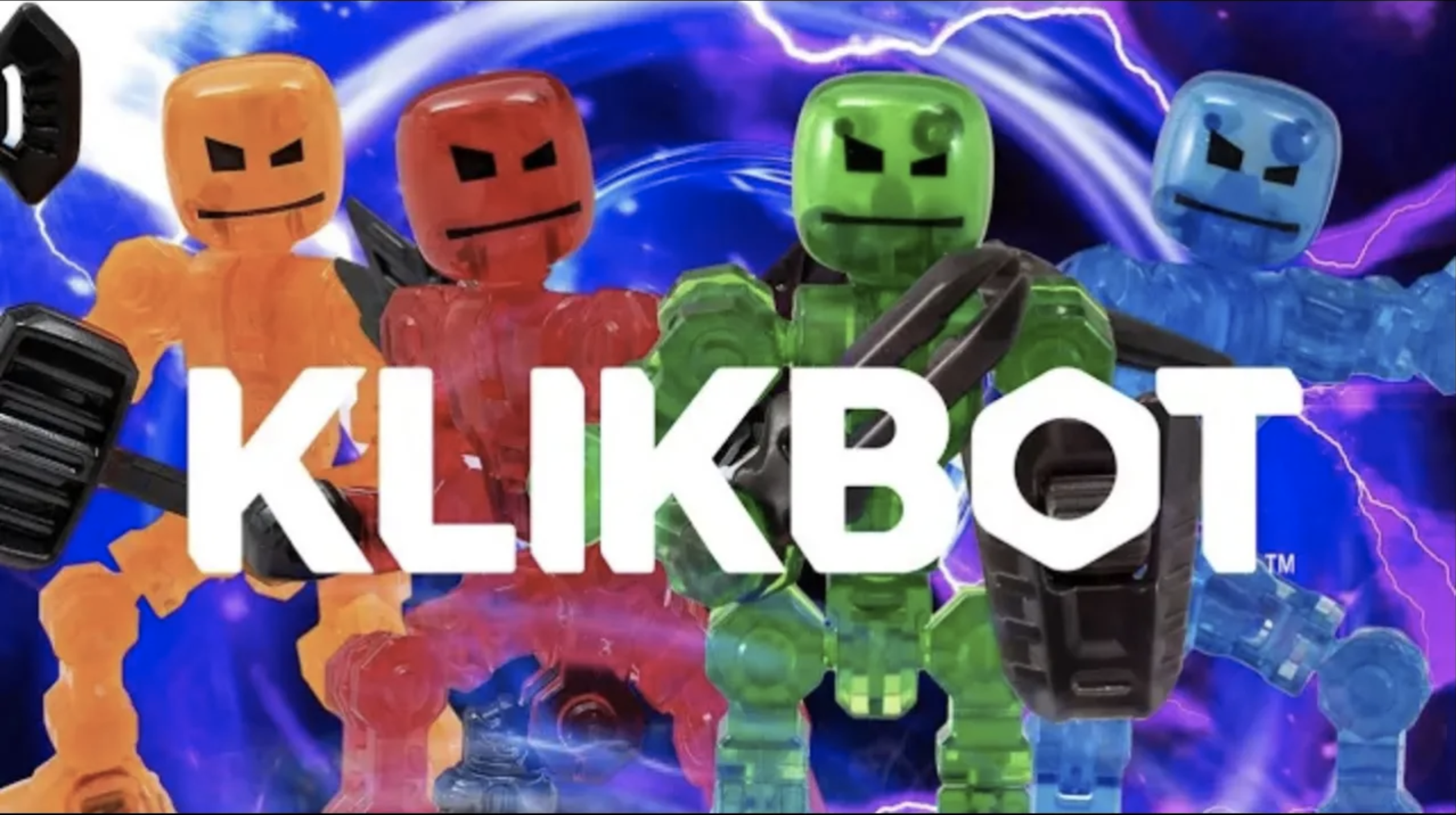 Zing Klikbot Galaxy Pack, Set of 3 Poseable Action Figures with