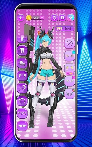 green emerald velvet dress Cyberpunk Anime Dress Up Games