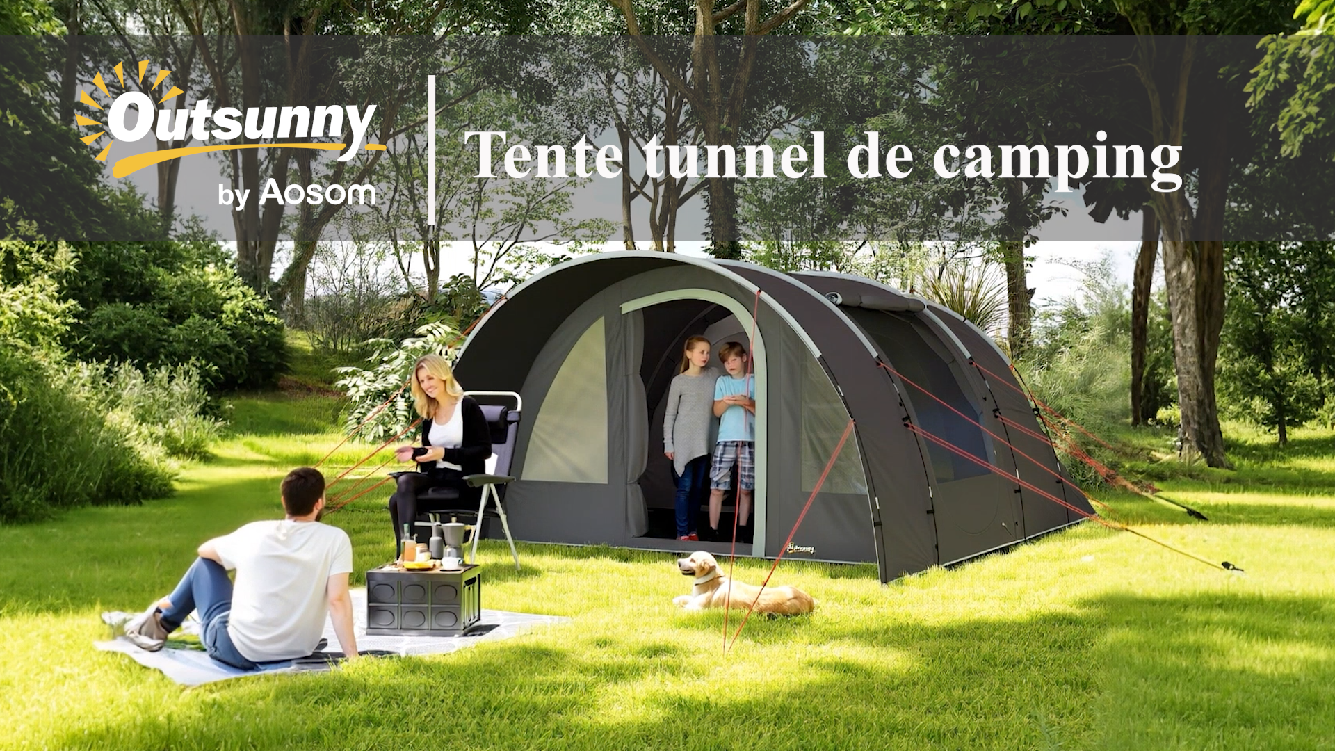 Outsunny Tente tunnel 2-3 pers, étanche et aérée. 3 portes/4 fenêtres, 4.26 x2.06x1.54m, fibre de verre/polyester PE, gris-rose. | Leroy Merlin Outsunny Tente tunnel 2-3 pers, étanche et aérée. 3 portes/4 fenêtres, 4.26 x2.06x1.54m, fibre de verre/polyester PE, gris-rose. | Leroy Merlin
