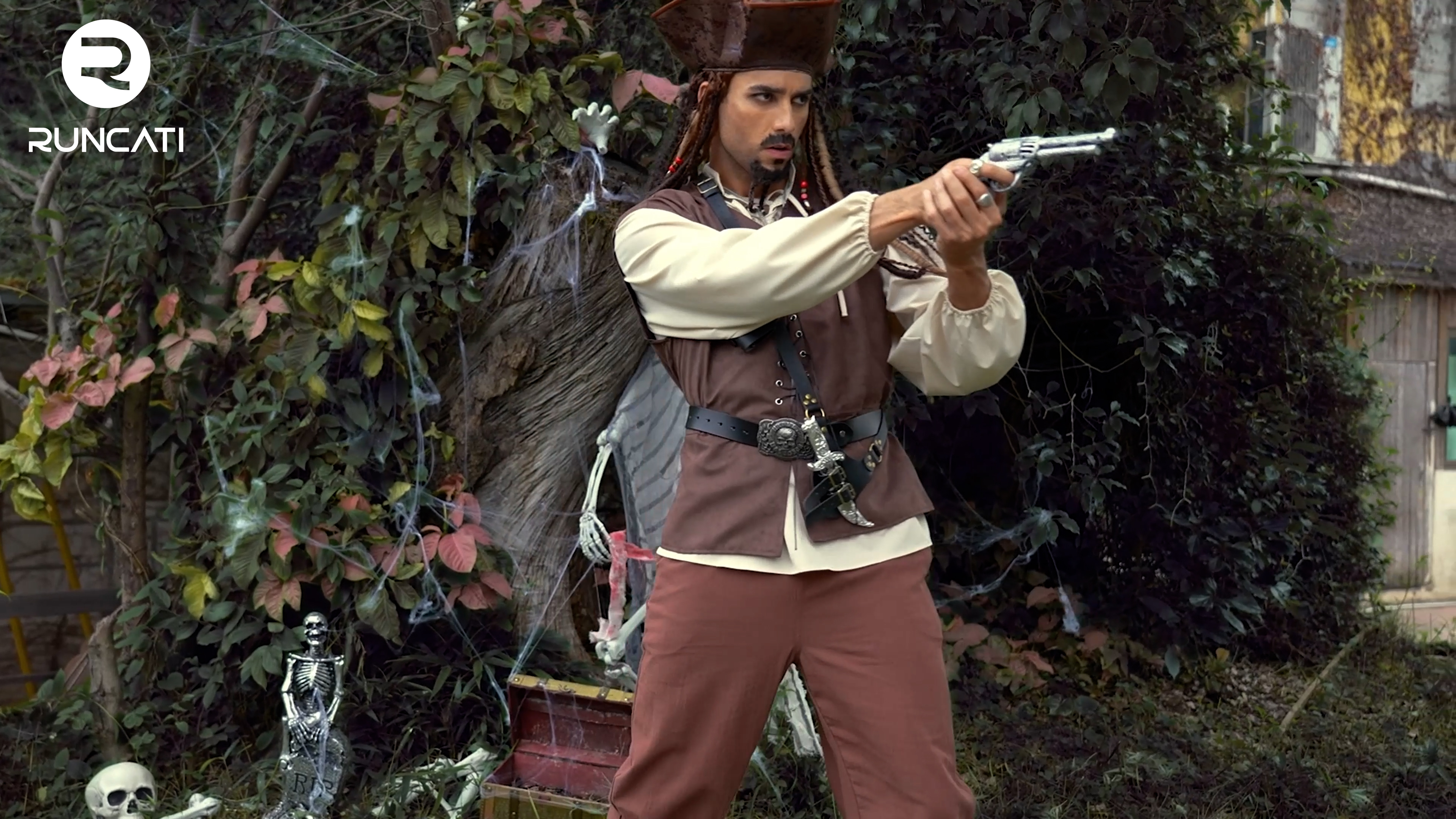 Runcati Herren Piratenhose Mittelalter – Baumwolle, Elastischer Bund, Für Cosplay, Renaissance & Halloween