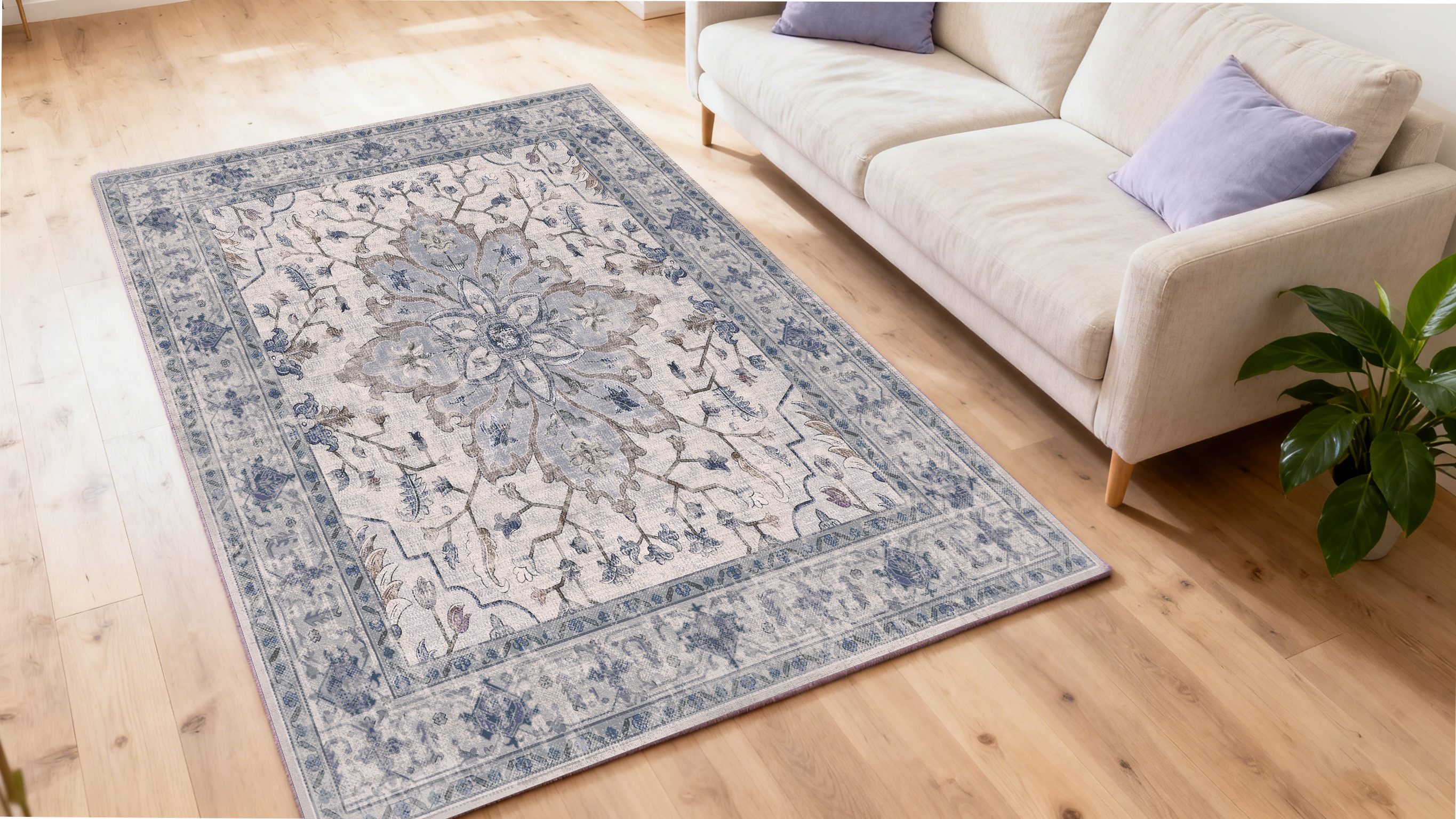 Amazon | INOVADAY カーペット ラグマット 120×160cm 絨毯 ペルシャ風