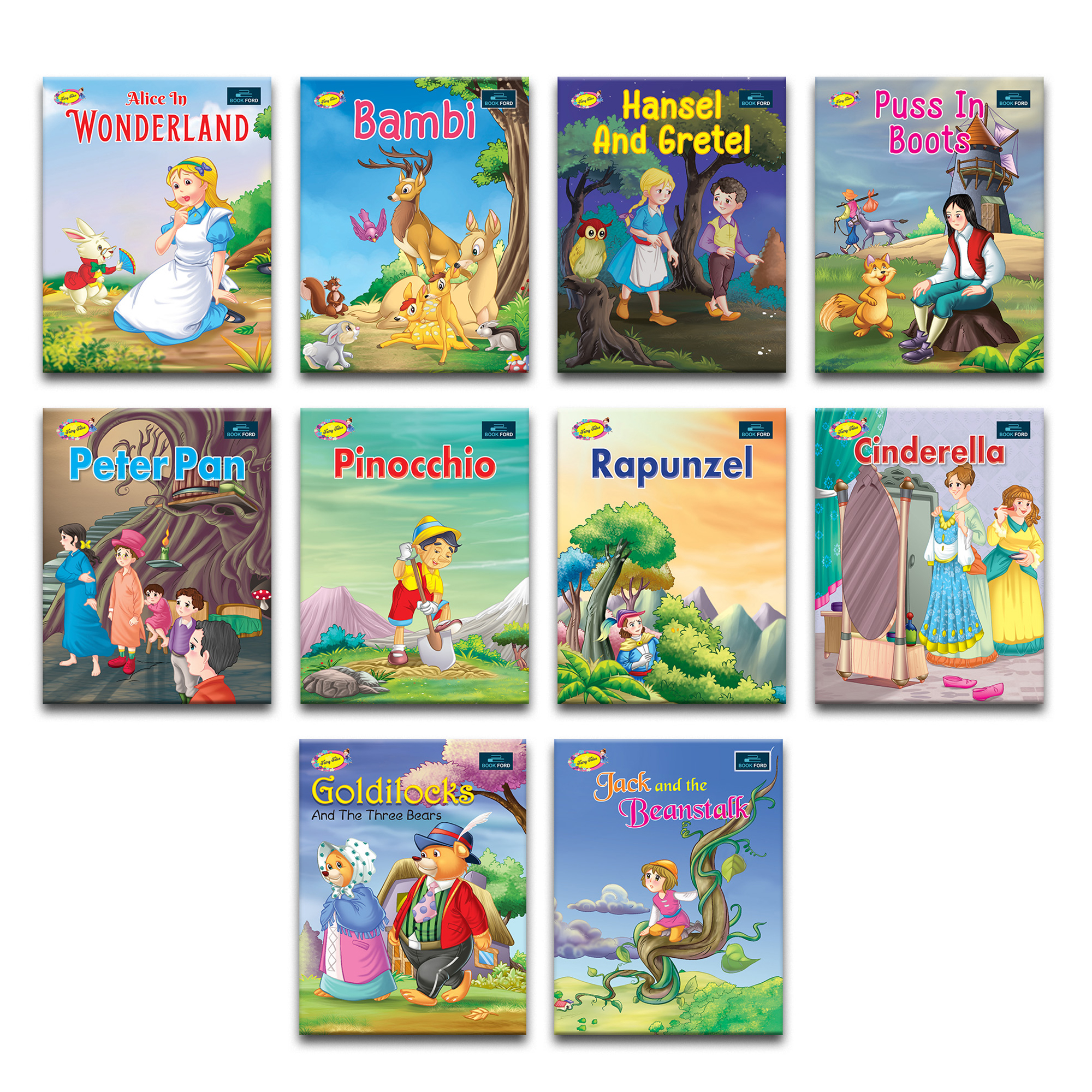 Buy BookFord Fairy Tales for Kids (Set Of 10) - Alice In Wonder