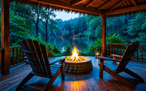 Cozy Forest Retreat Fireplace, Relaxing Nature Sounds & Peaceful Music – vue 6