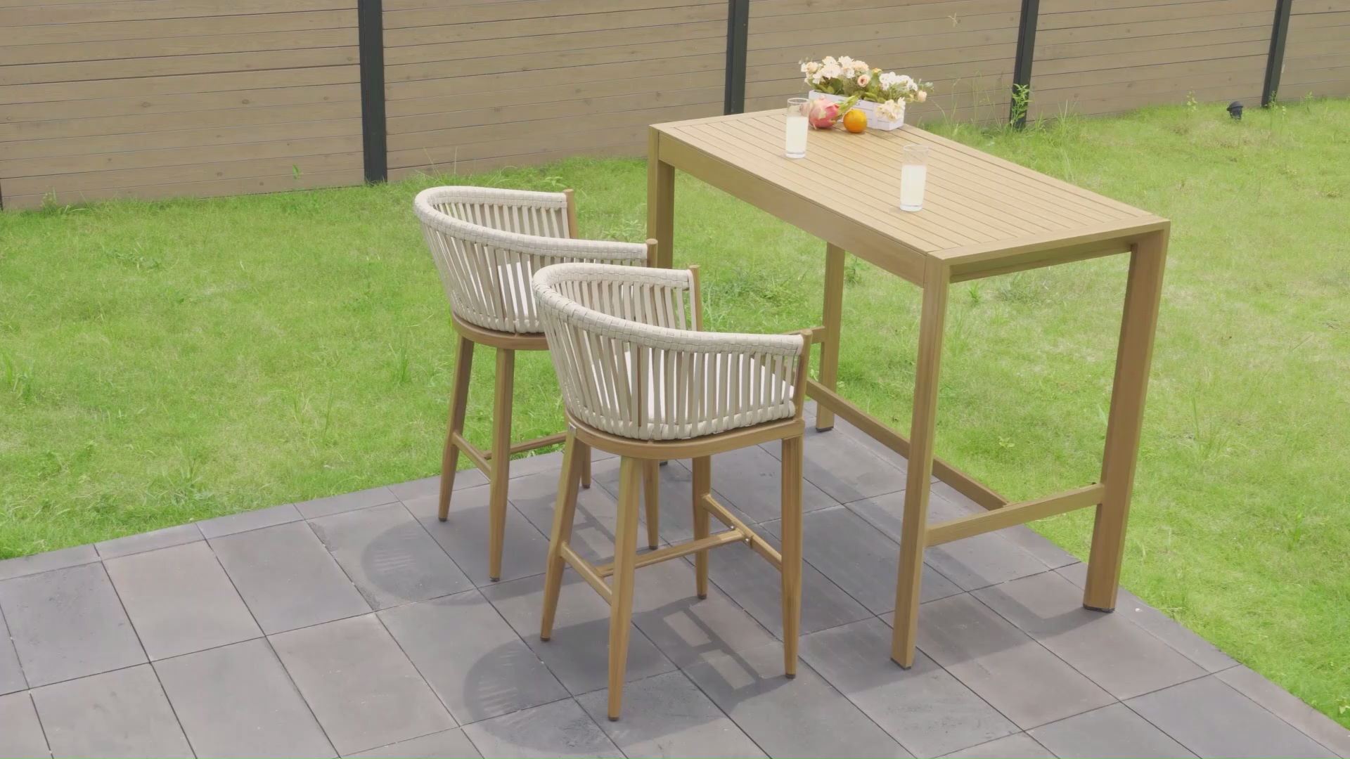 Purple Leaf Pieces Outdoor Rattan 29