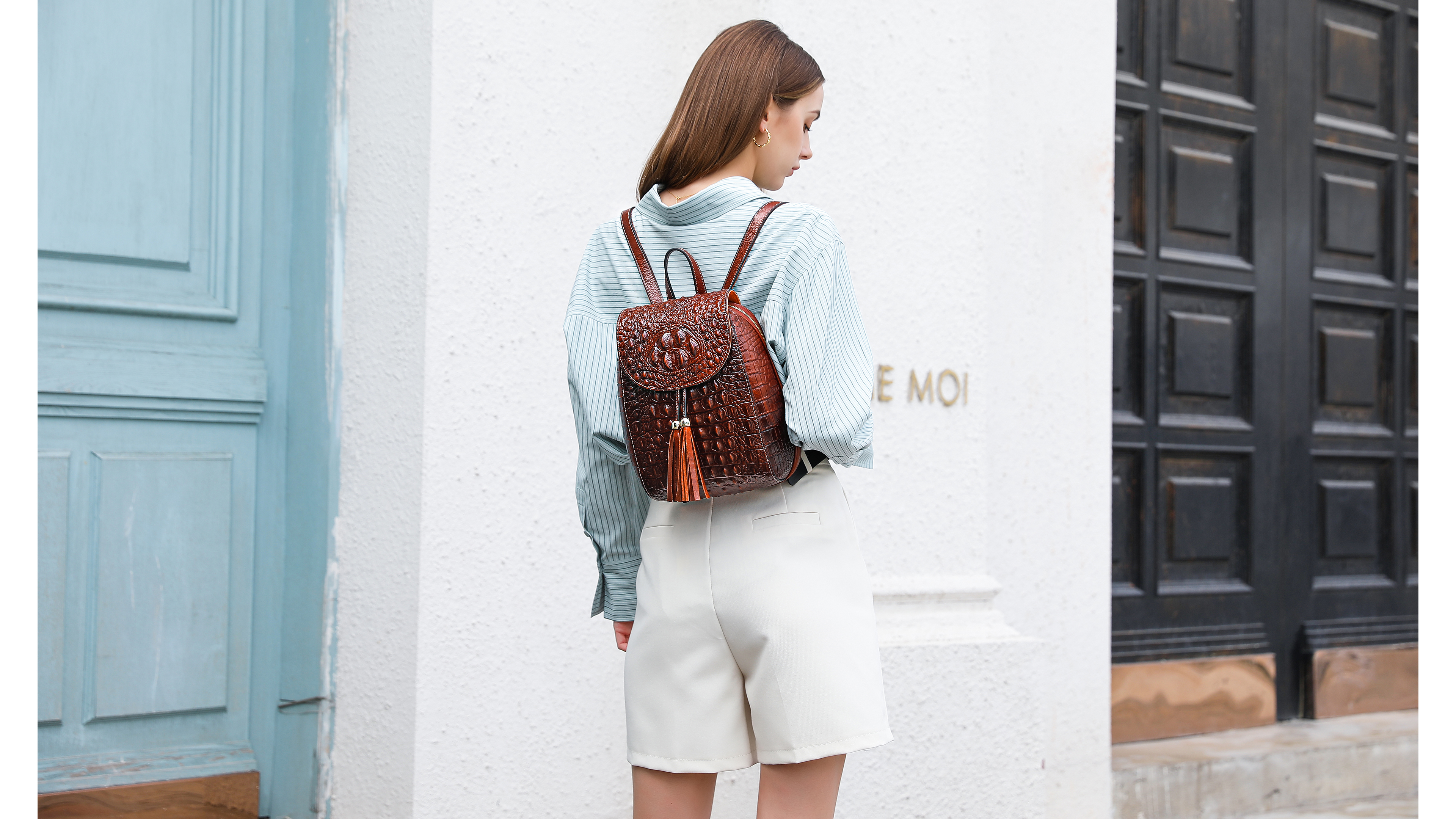 Amazon.com: COOLCY Women Small Genuine Leather Backpack  display picture 2