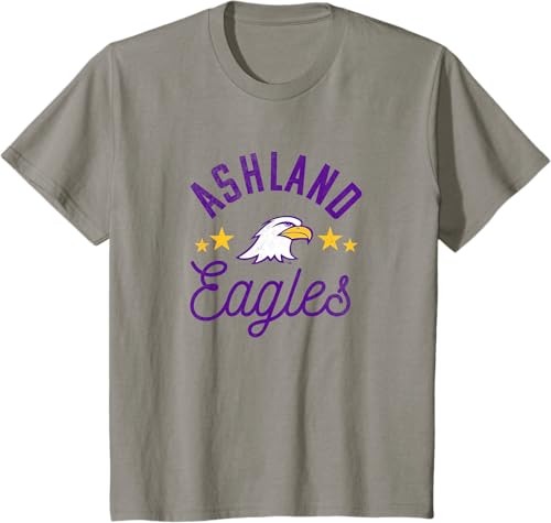 Miniatura 10 de Ashland University Camiseta con logotipo de Eagles, Gris Gris Oscuro,Blanco,Plateado,Gris Jaspeado