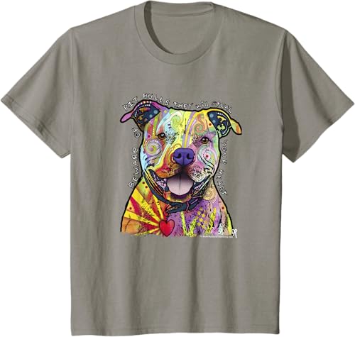 Miniatura 34 de Beware Of Pit Bulls, Dean Russo Pitbull Original - Dog Lover T-Shirt Black,Navy Blue,Asphalt Grey,Slate Grey,White,Cranberry Red,Kelly Green,Olive