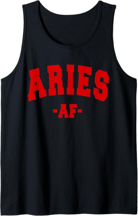 ARIES ASTROLOGY ZODIAC SIGN DECORATIONS WOMEN MEN KIDS Tank Top