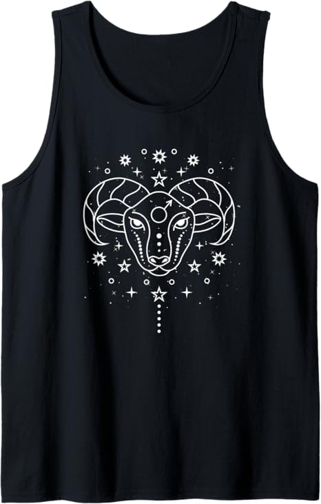 Aries Zodiac Sign Astrology Tank Top