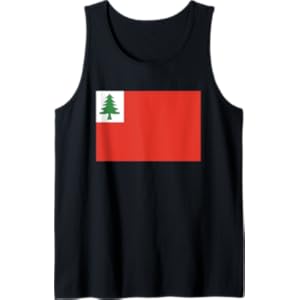 New England Flag Revolutionary War American History Tank Top
